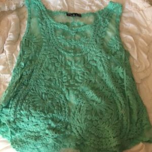 Sheer Lace Tank